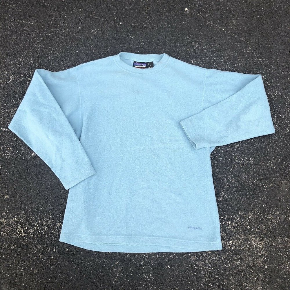Patagonia Light Blue Fleece Sweater XS